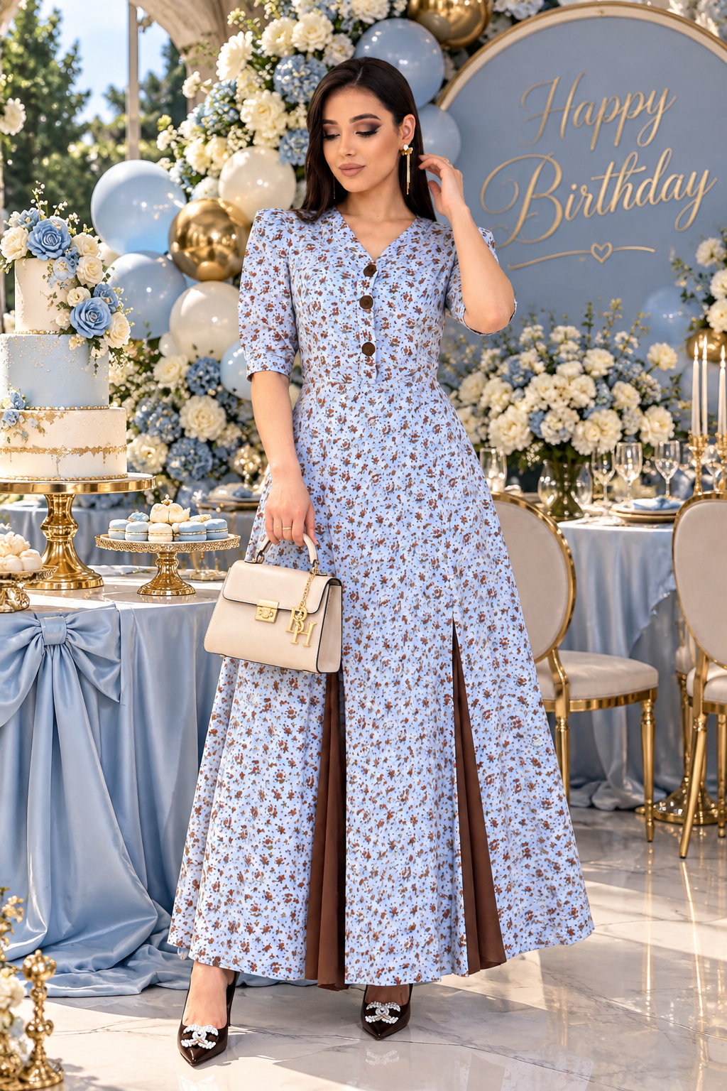 B&B Floral Maxi dress