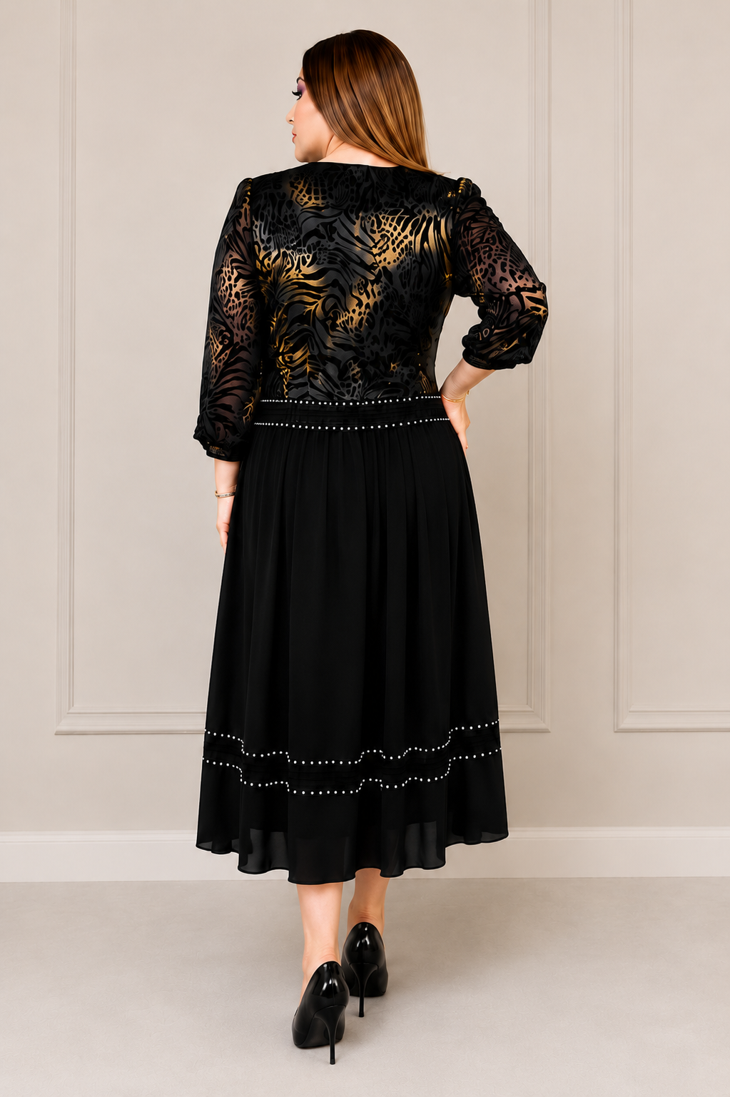 Velvet Midi Dress
