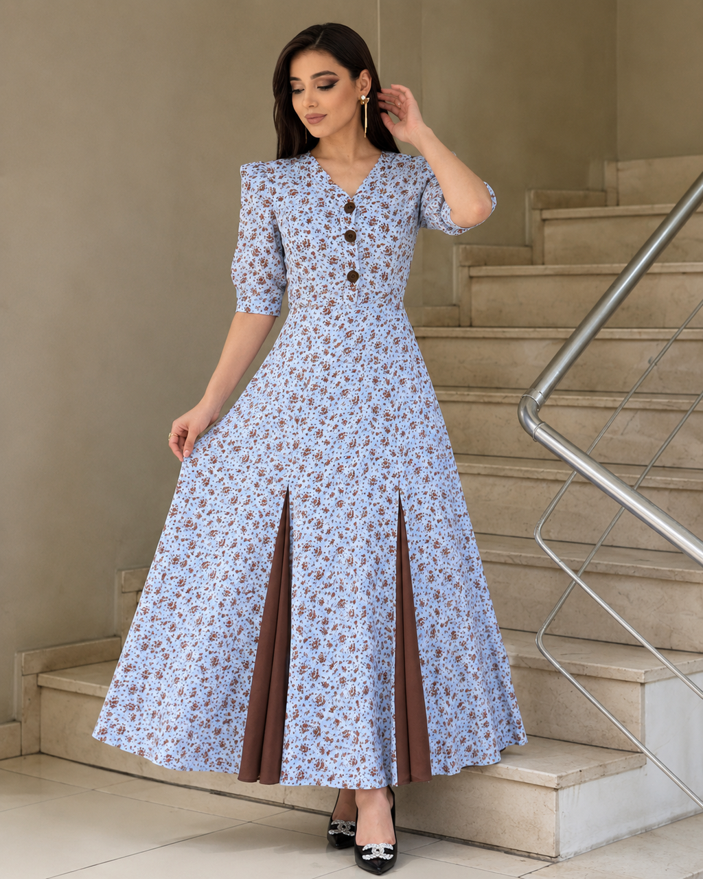 B&B Floral Maxi dress