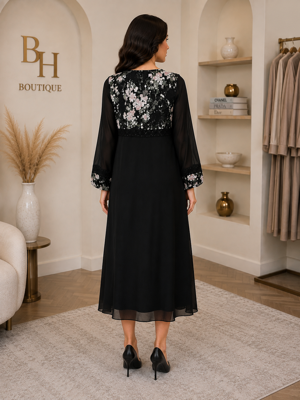 Midnight Blossom Dress by BH Boutiques, photo 3