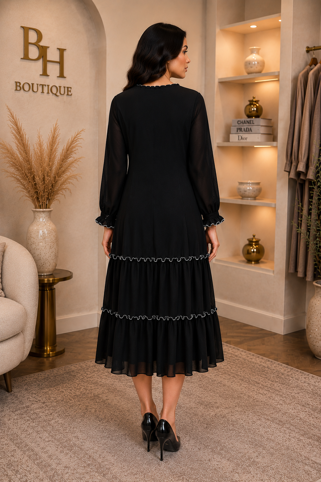 Midnight Midi Dress by BH Boutiques, photo 2