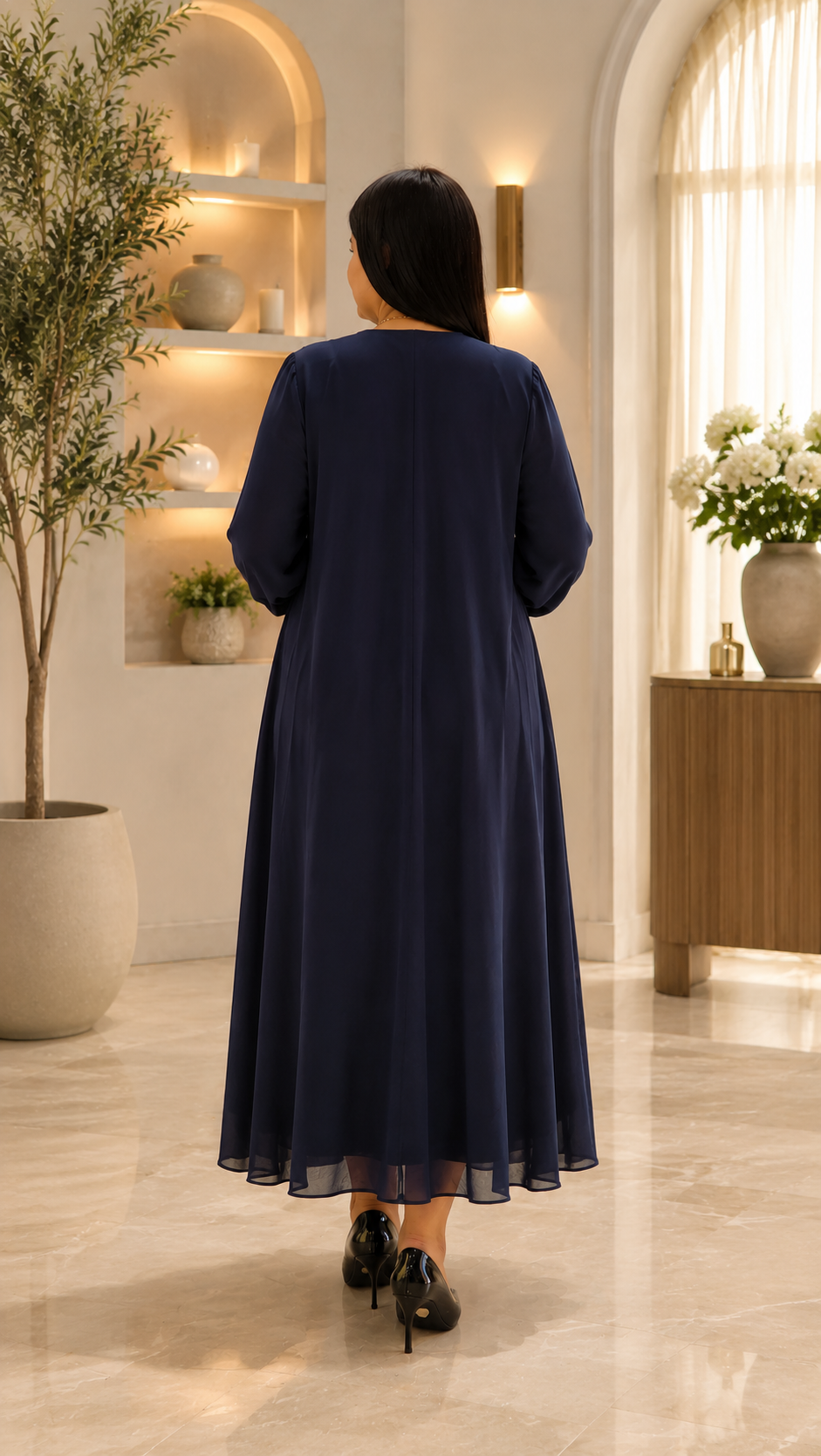 Midnight Bloom Maxi Dress by BH Boutiques