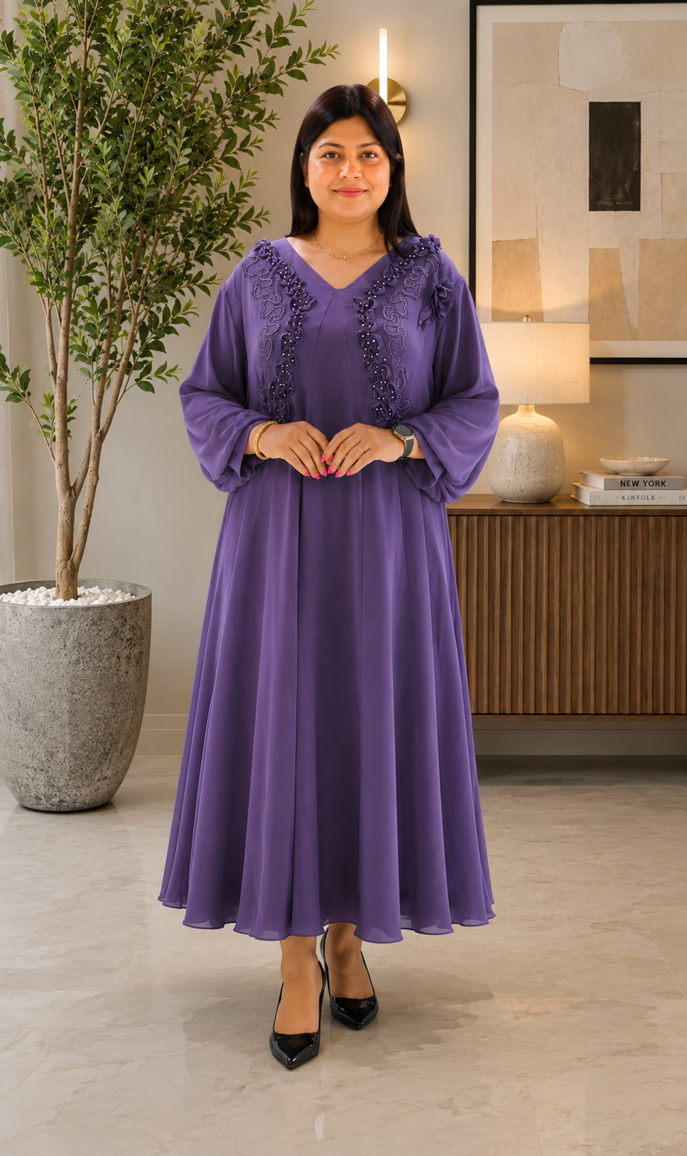 Lavender Purple Dress by BH Boutiques