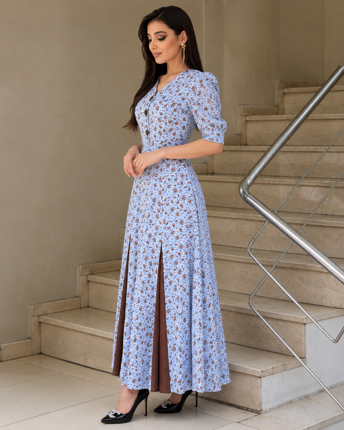 B&B Floral Maxi dress