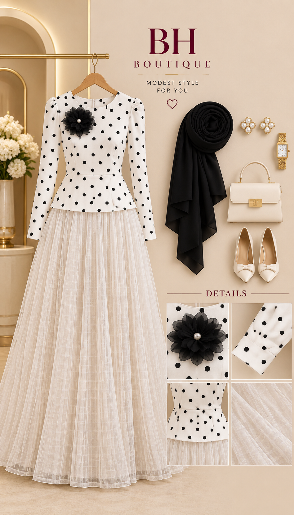 Polka Dot skirtset