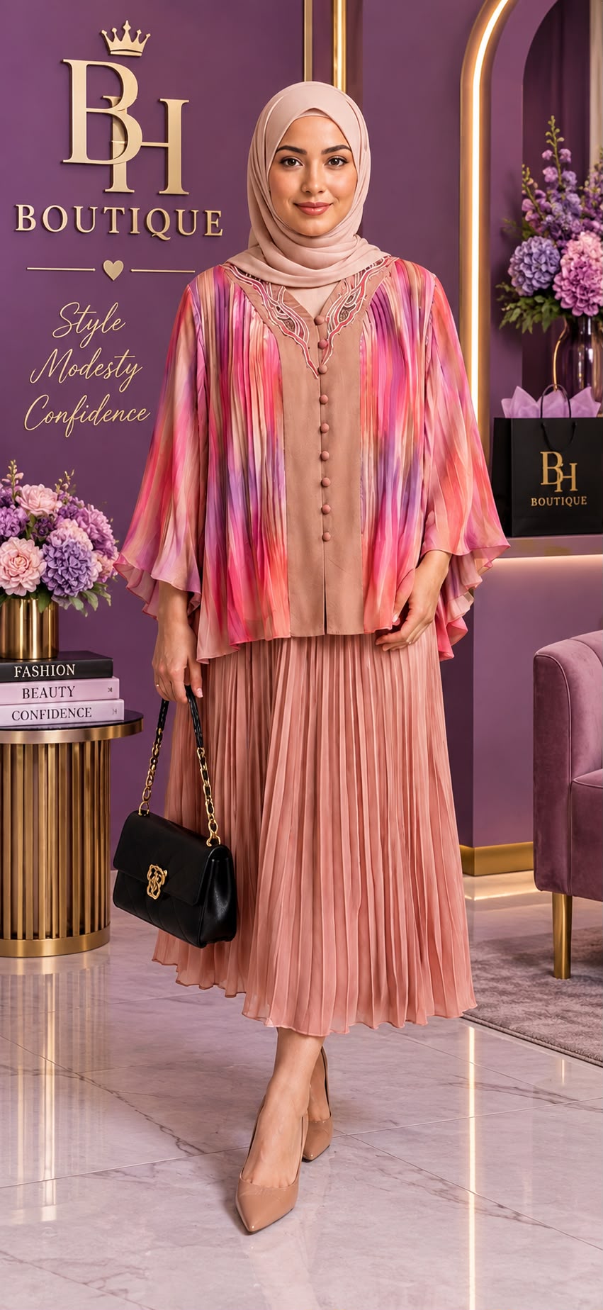 Rosé Bloom Dress