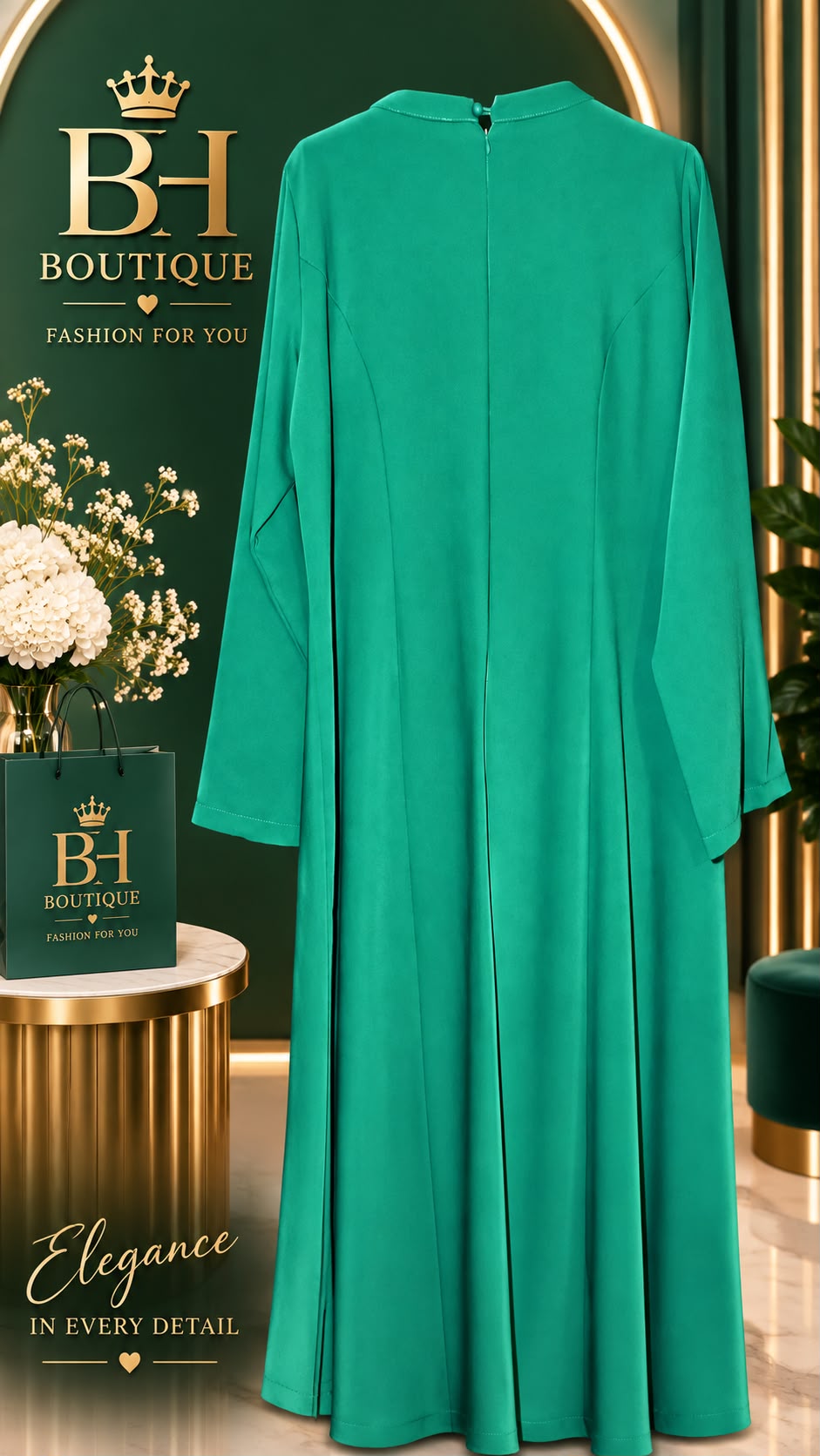 Noor Al-Emerald Maxi dress