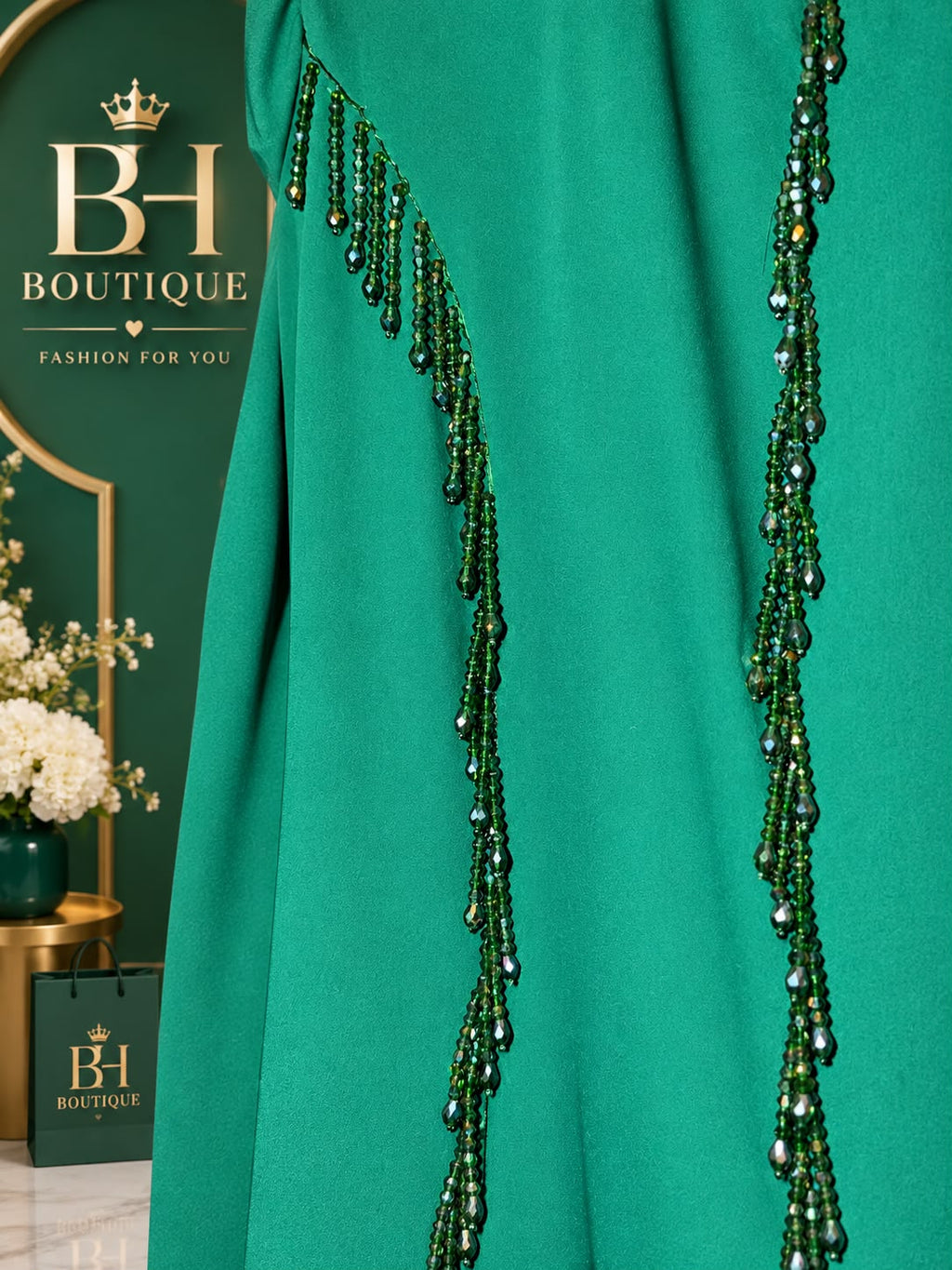 Noor Al-Emerald Maxi dress