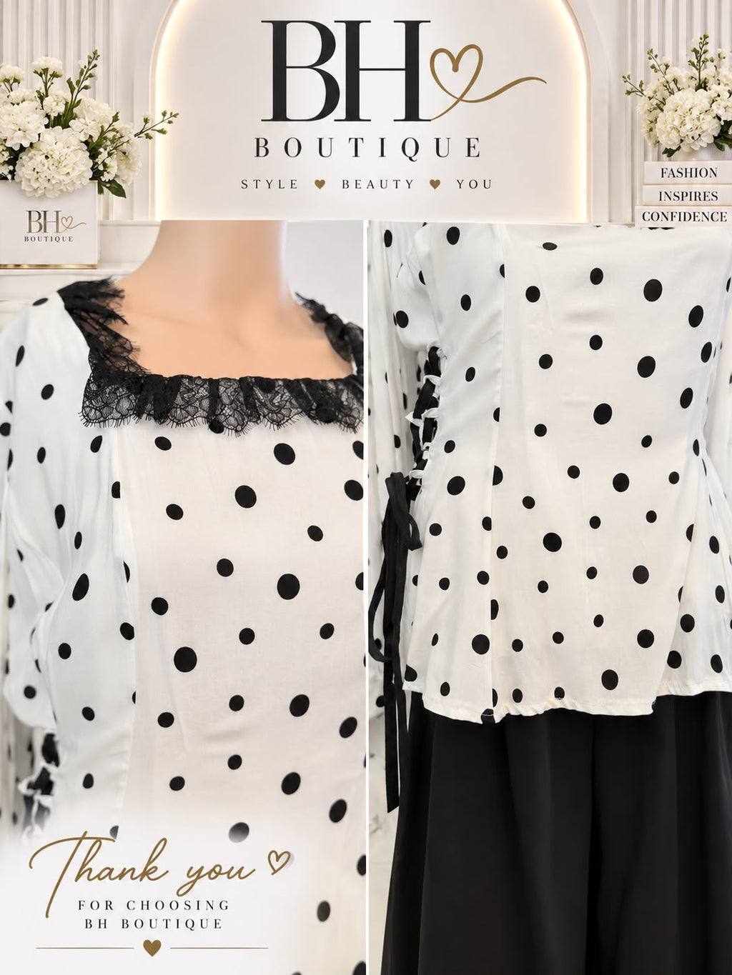 Polka Dot Skirt Set