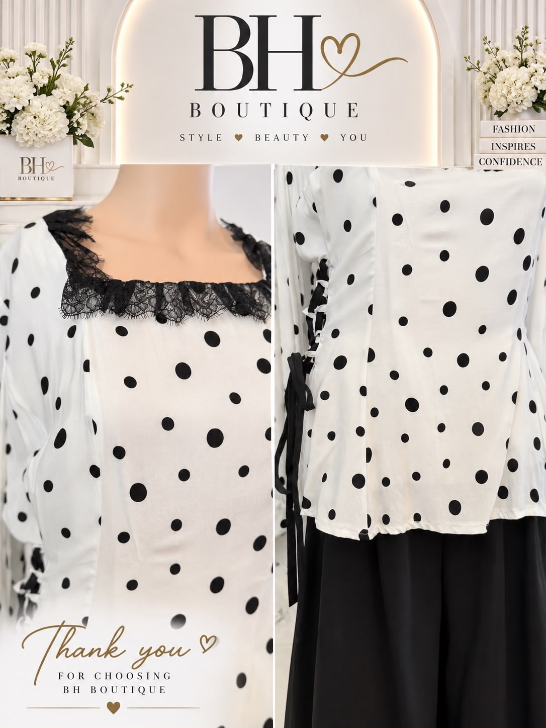 Polka Dot Skirt Set